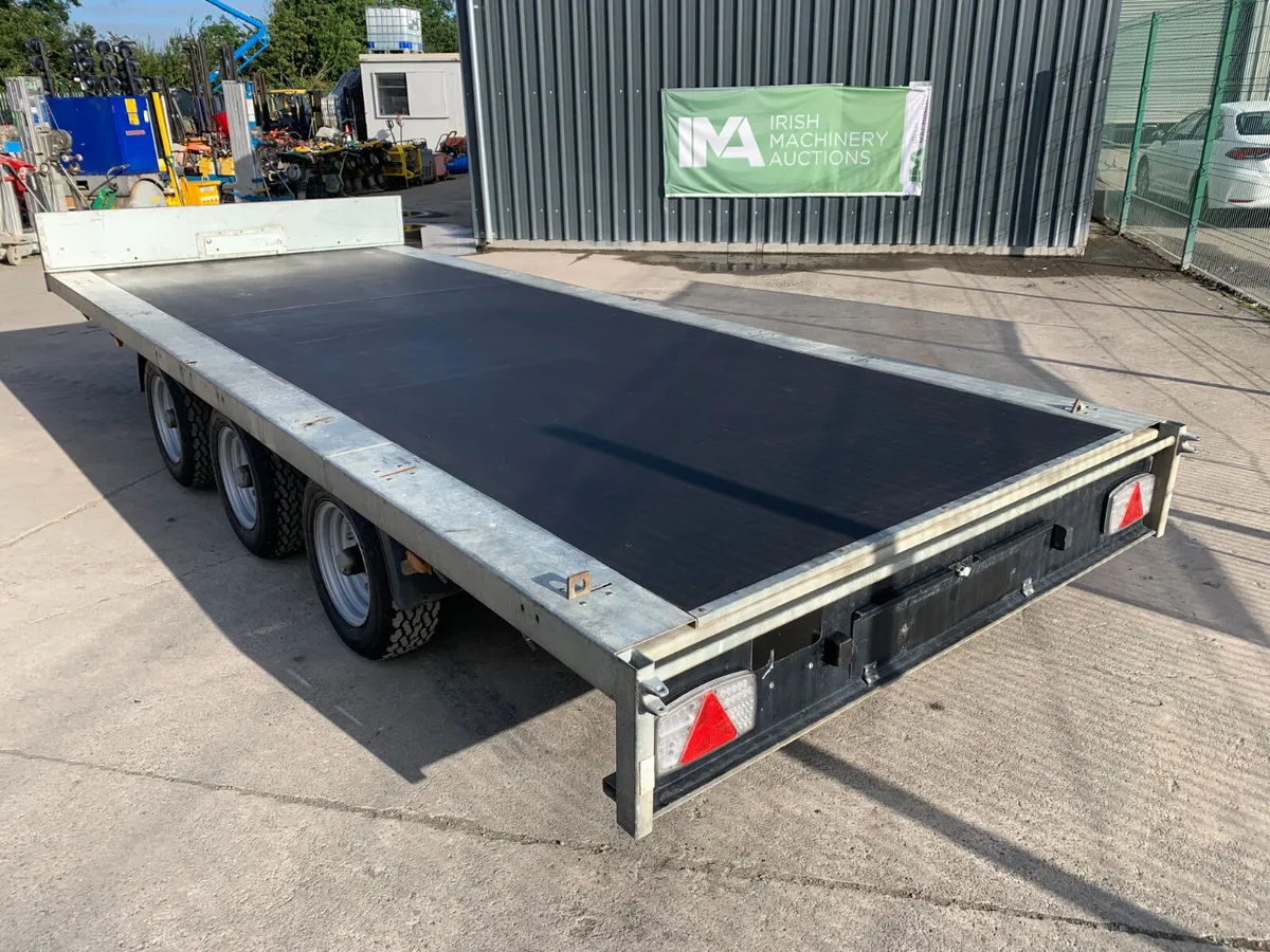 2022 NUGENT TRI AXLE 16FT FLAT TRAILER FOR AUCTION - Image 3