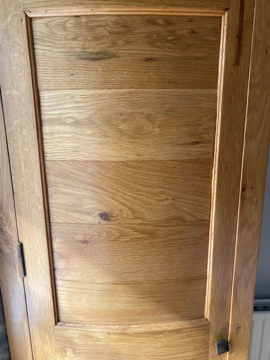 Solid Oak 1 Door Wardrobe - Image 2