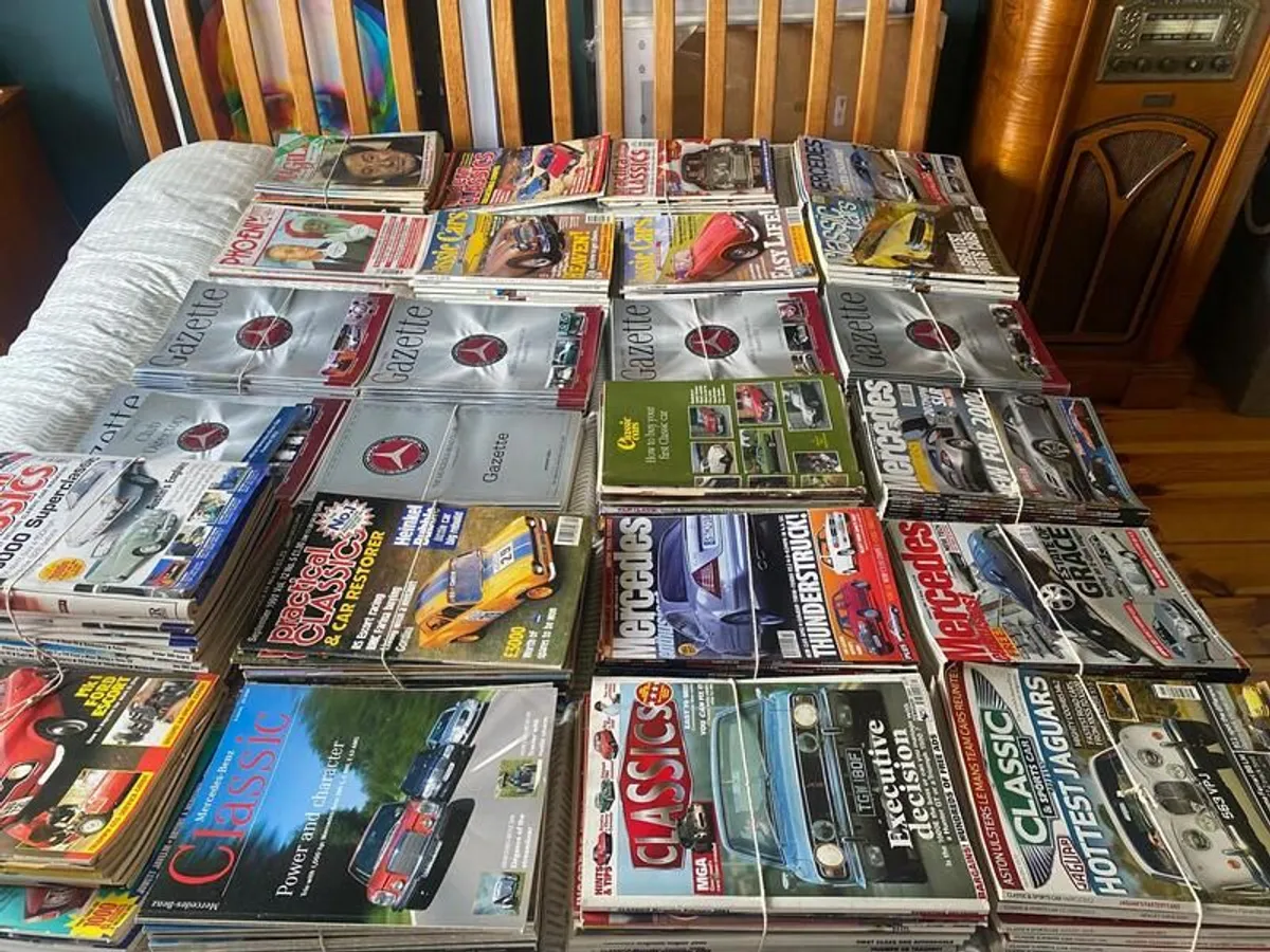 Various Magazines: TIME - Practical Classics - Mercedes Classics - Classic and Sports - Mercedes Enthusiast - Classic Cars - Mercedes Gazette - Games Master - Newsweek - Image 1
