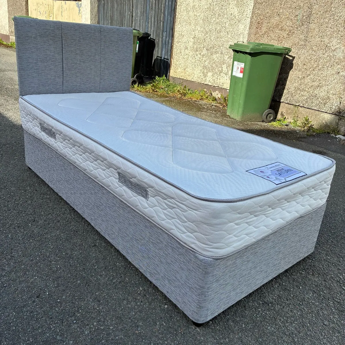 Grey Single Bed - Image 3