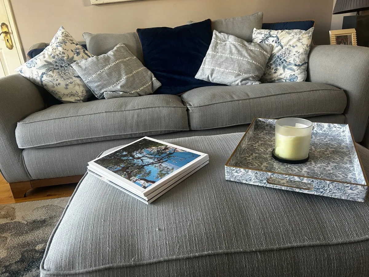 Sofa, Armchair & Footstool - Image 3