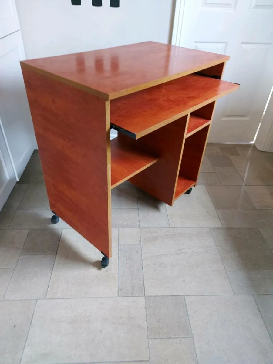 Computer desk.