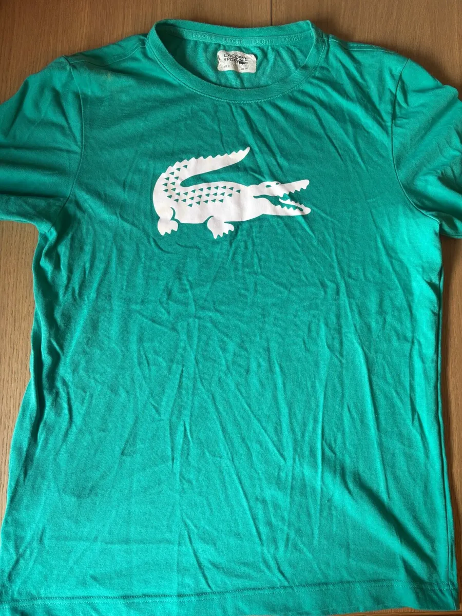 Mens green lacoste t shirt - Image 1