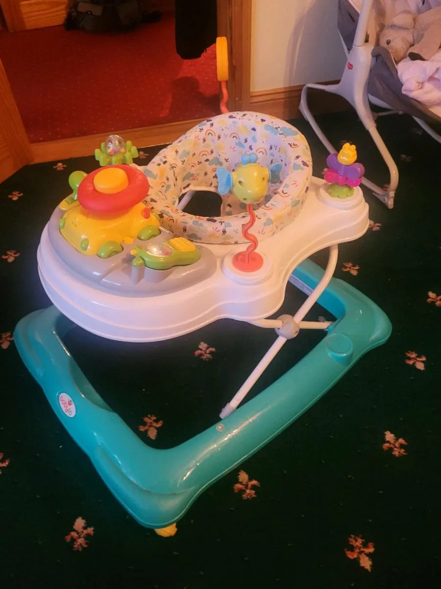 Walker, Floor Seat and Baby Swing - Image 1
