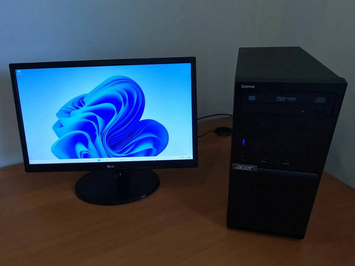 Acer i5 Desktop PC + Free LG 22" Monitor | SSD - Image 1