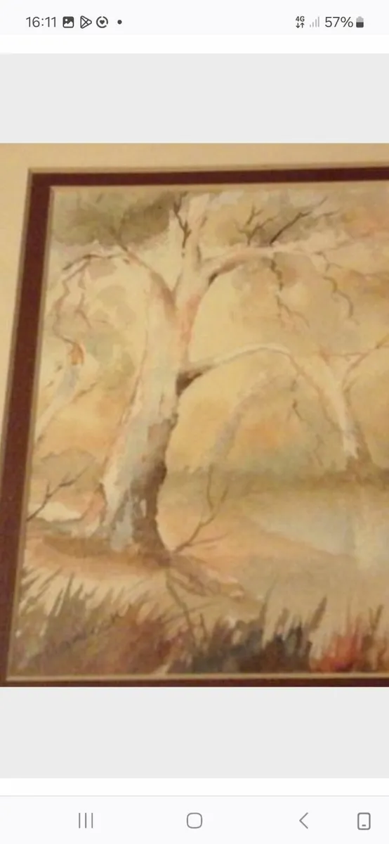 Framed  watercolour by joan hancock,signed - Image 2