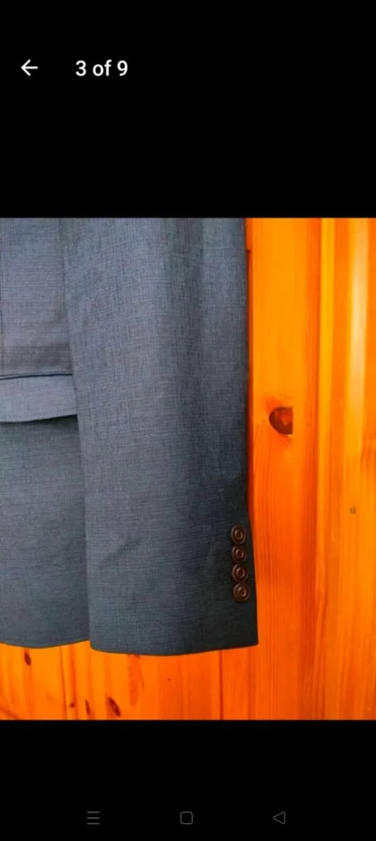 Men's 2 piece, Travis, jacket and trousers Teal - Image 2