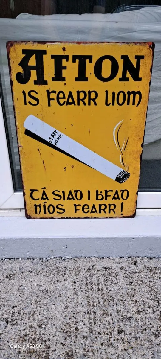 Large  afton metal sign - Image 1