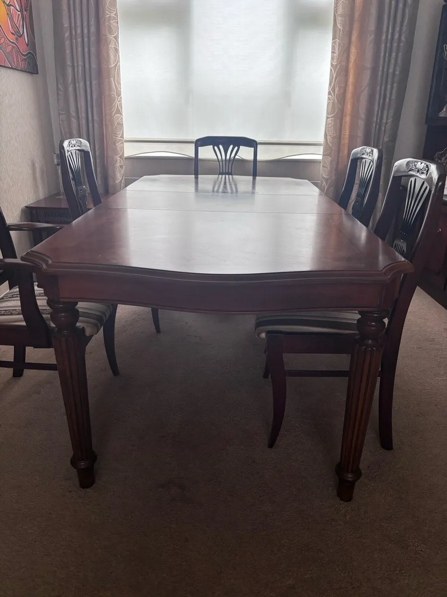 Mahogany table and chairs