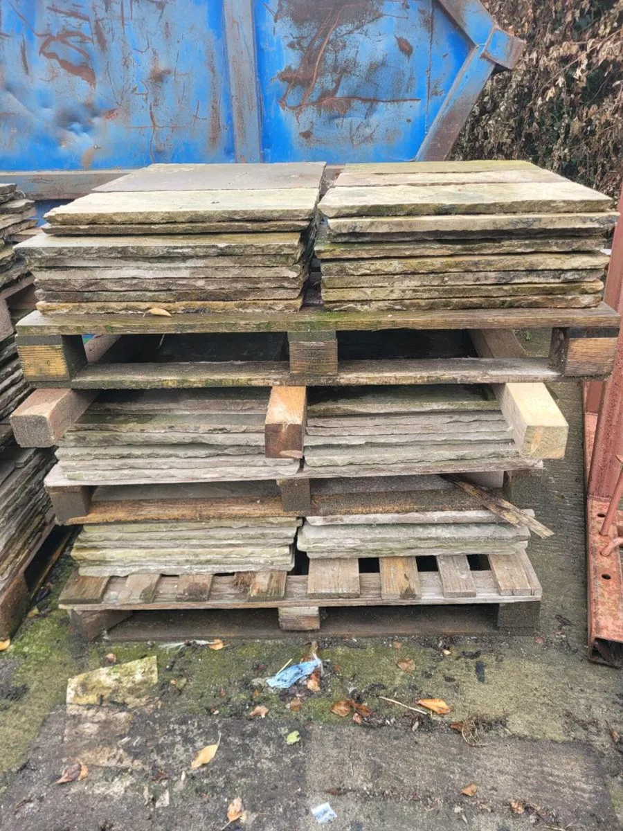 Indian sandstone paving slabs- reclaimed - Image 2