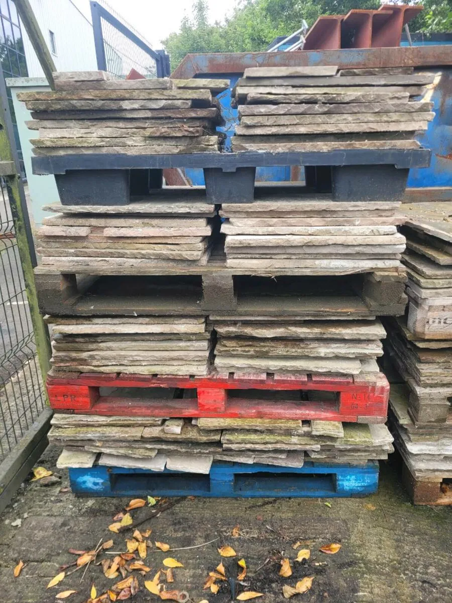 Indian sandstone paving slabs- reclaimed - Image 1
