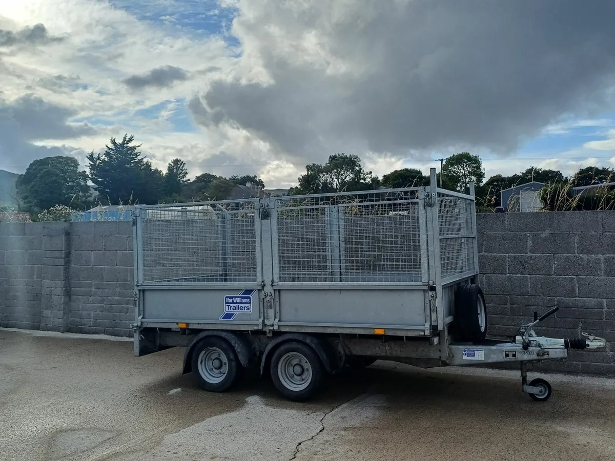 Ifor williams dropped aide trailer with meshed cre