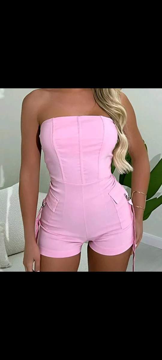 Short jump suit pink - Image 1