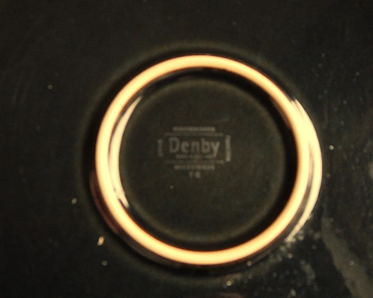 Selection of 8 Pieces Denby Dinnerware in Black - Image 4