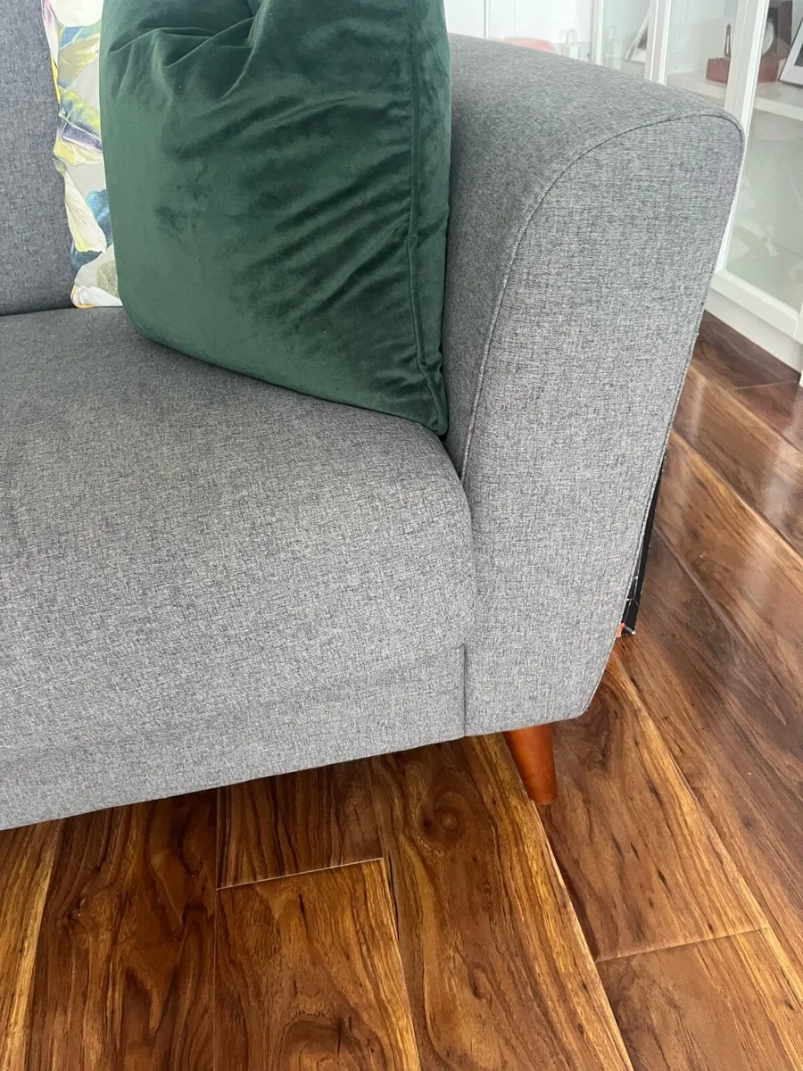 Grey 2 Seater sofa - Image 2