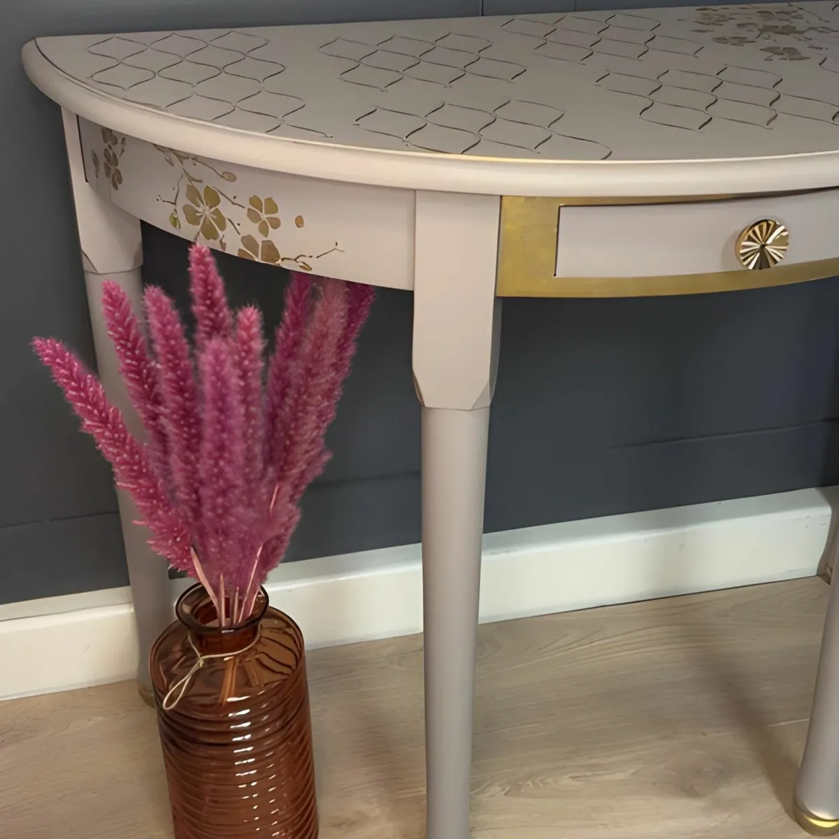 Versailles Elegant Half-Moon Console Table - Image 3