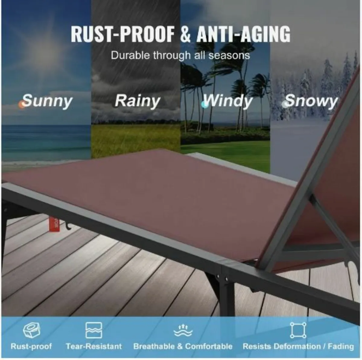 Chaise Lounge Chair Outdoor - Image 3