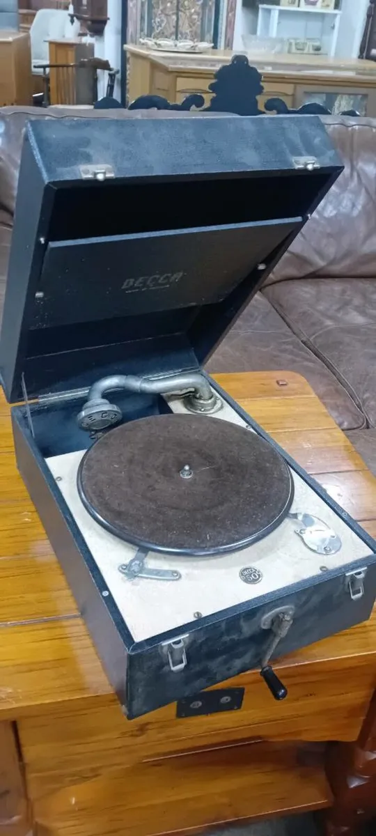 Vintage Decca Wind Up Gramophone - Image 1