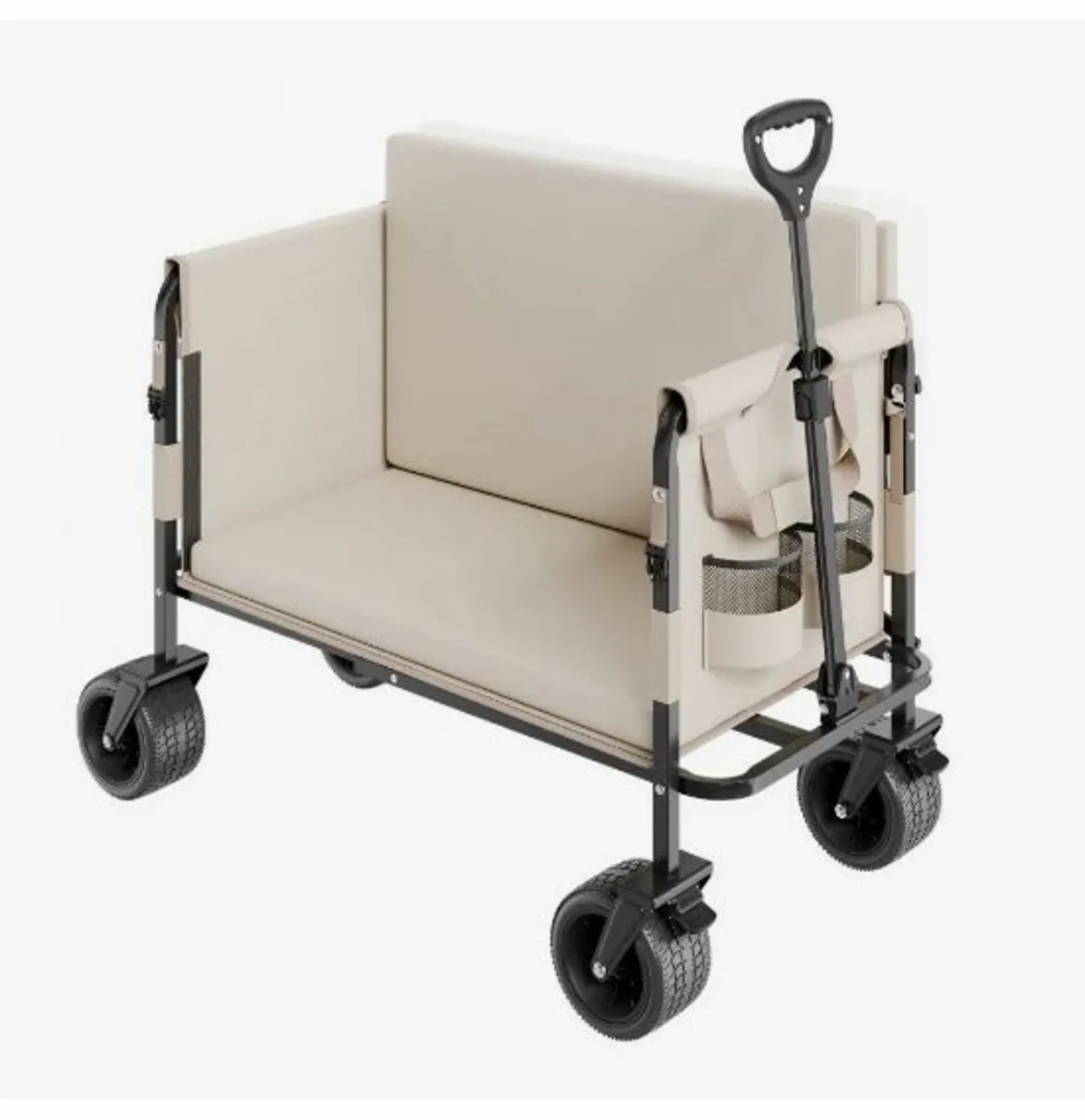 Foldable Wagon Cart Converts to Bench - Image 1