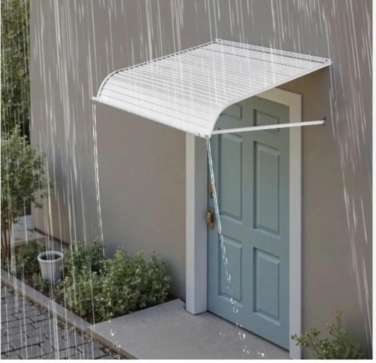 Window Awning Door Canopy 40x42 in Aluminum - Image 3