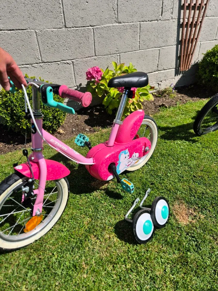 Childs Bike 14 Inch Pink - Image 2