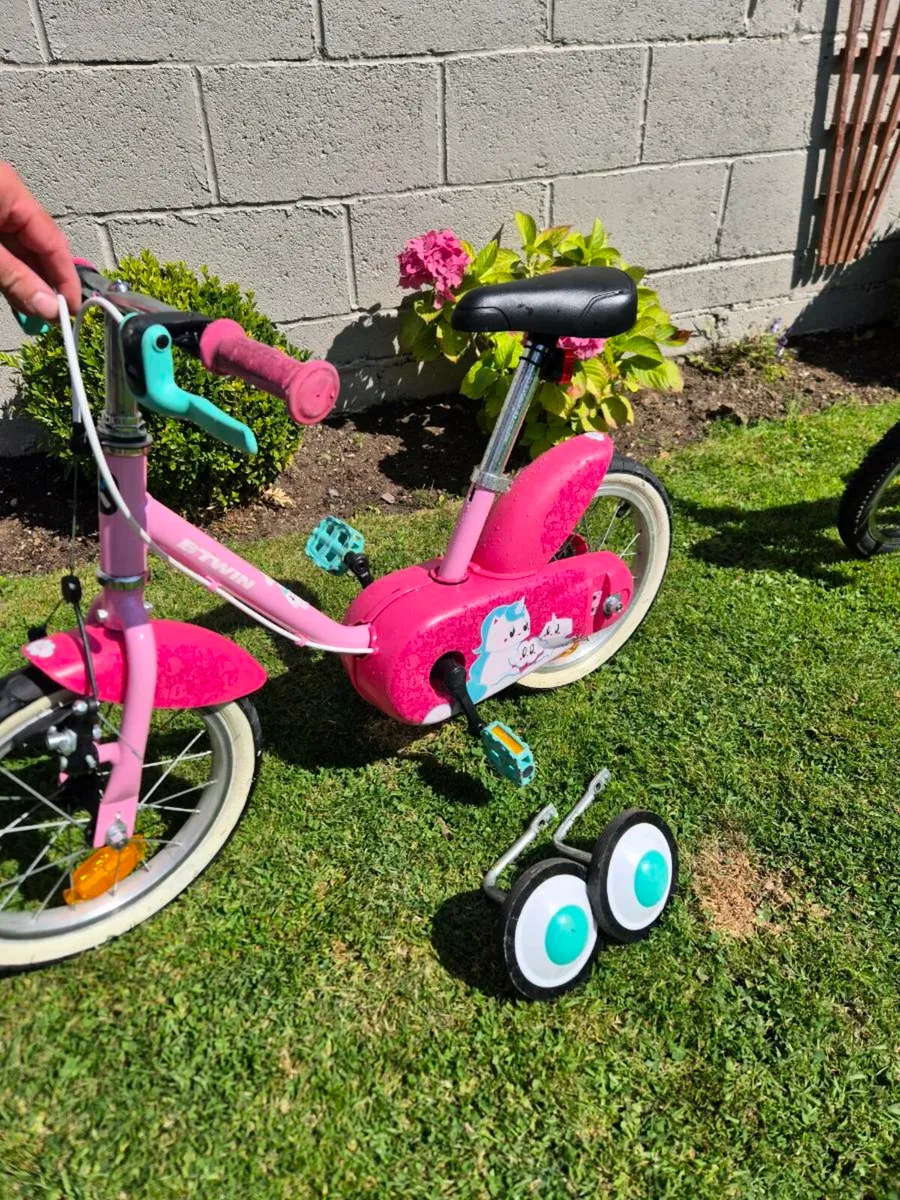 Childs Bike 14 Inch Pink - Image 3