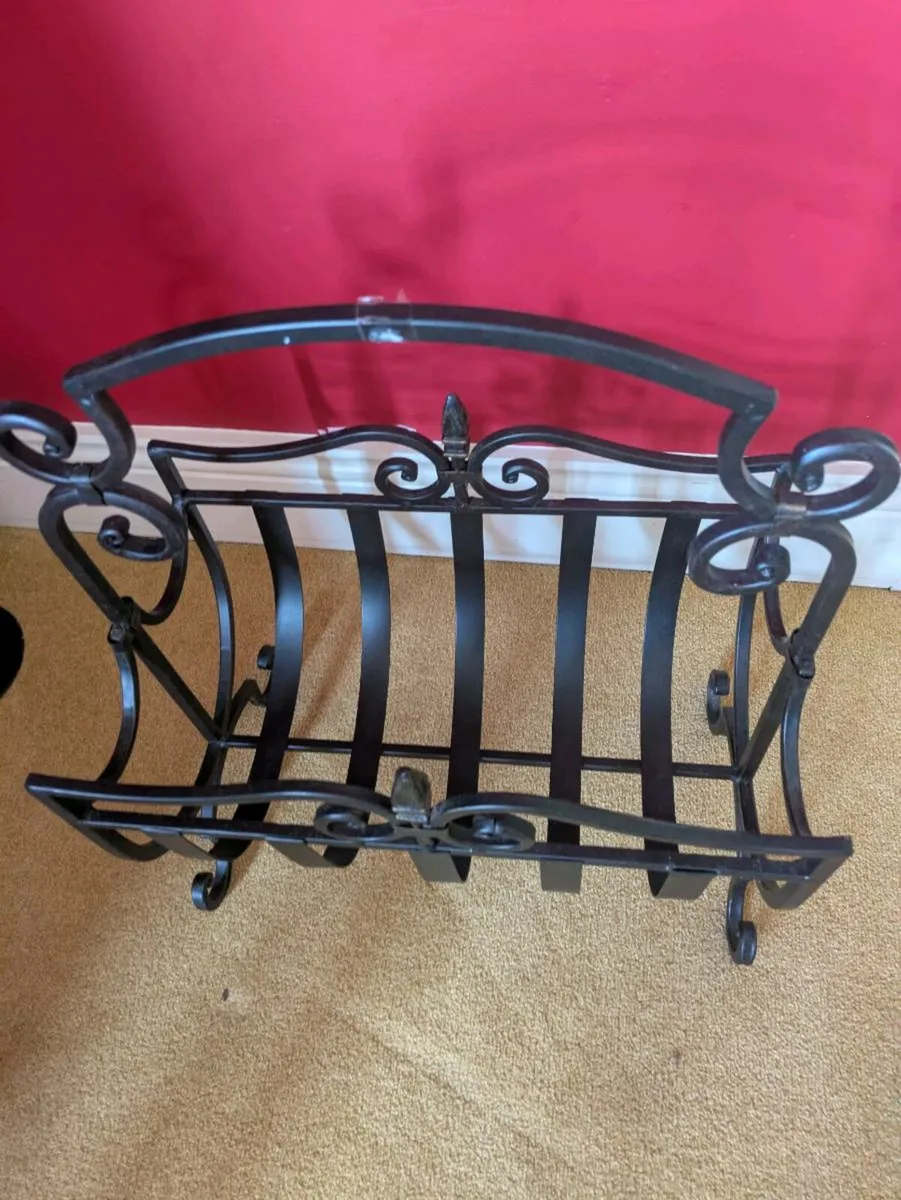 Wrought Iron Magazine Rack - Image 2