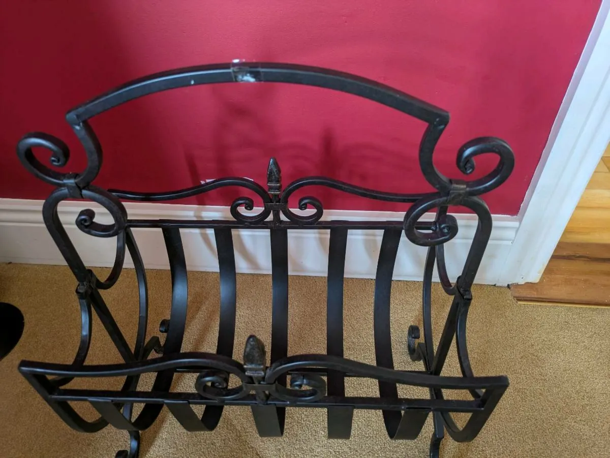 Wrought Iron Magazine Rack - Image 3