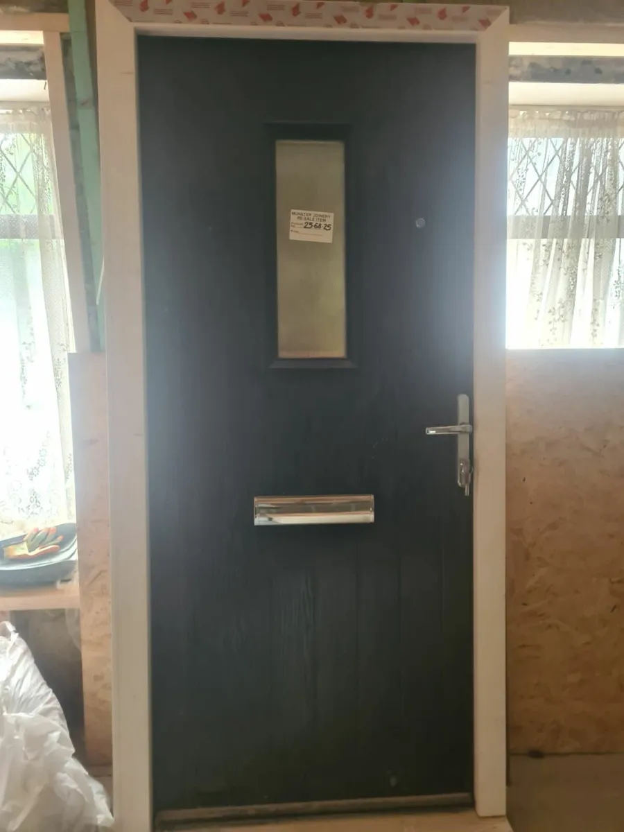 Fiberglass composite external door