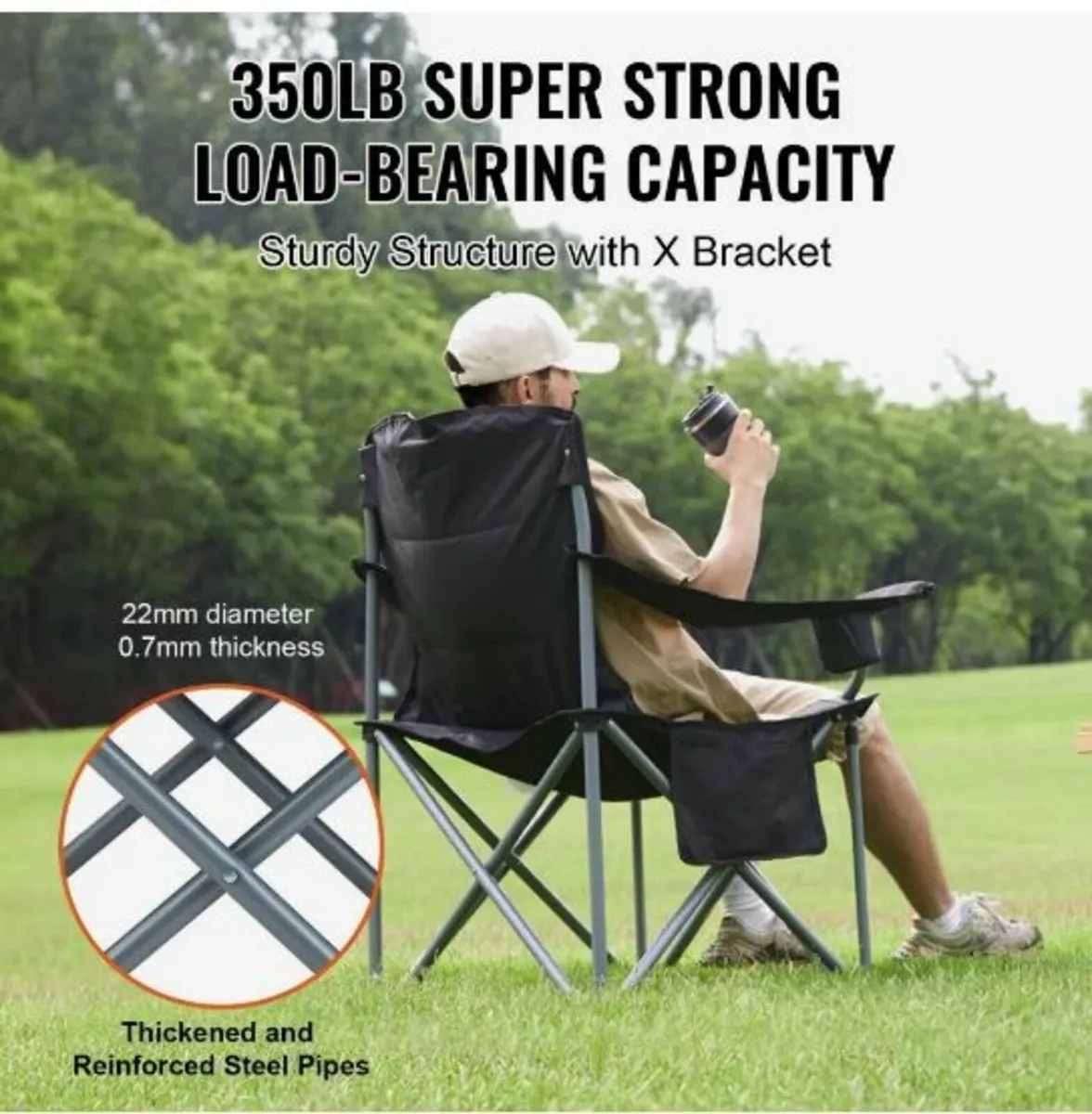 Camping Folding Chair for Adults - Image 2