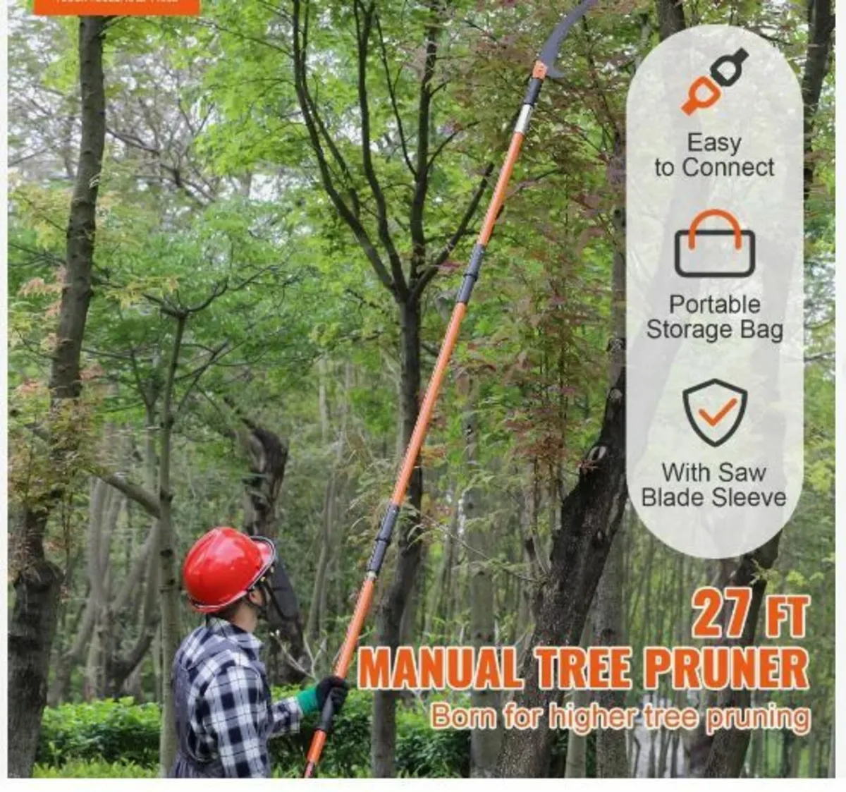 Manual Pole Saw, 2.2 - 8.2 m Extendable - Image 4