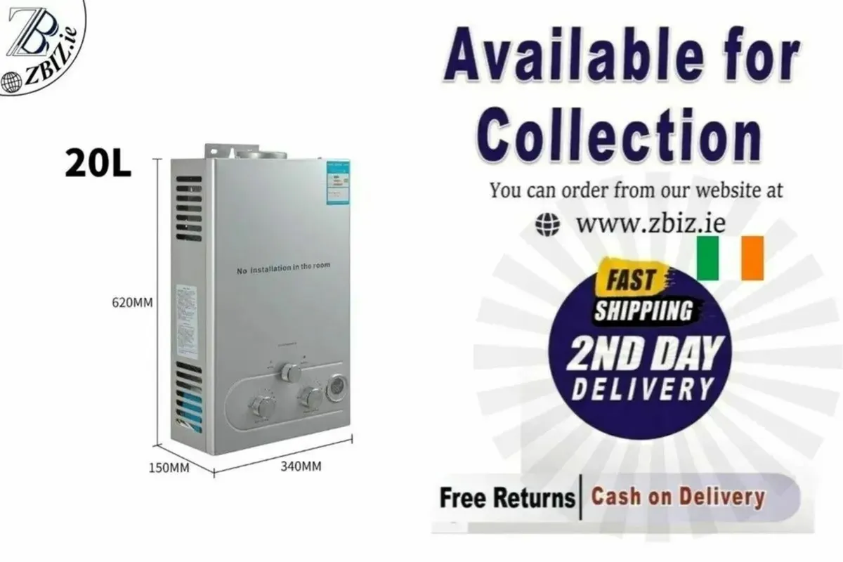 20L Hot Water Heater LPG Propane Gas Water Heater - Image 1
