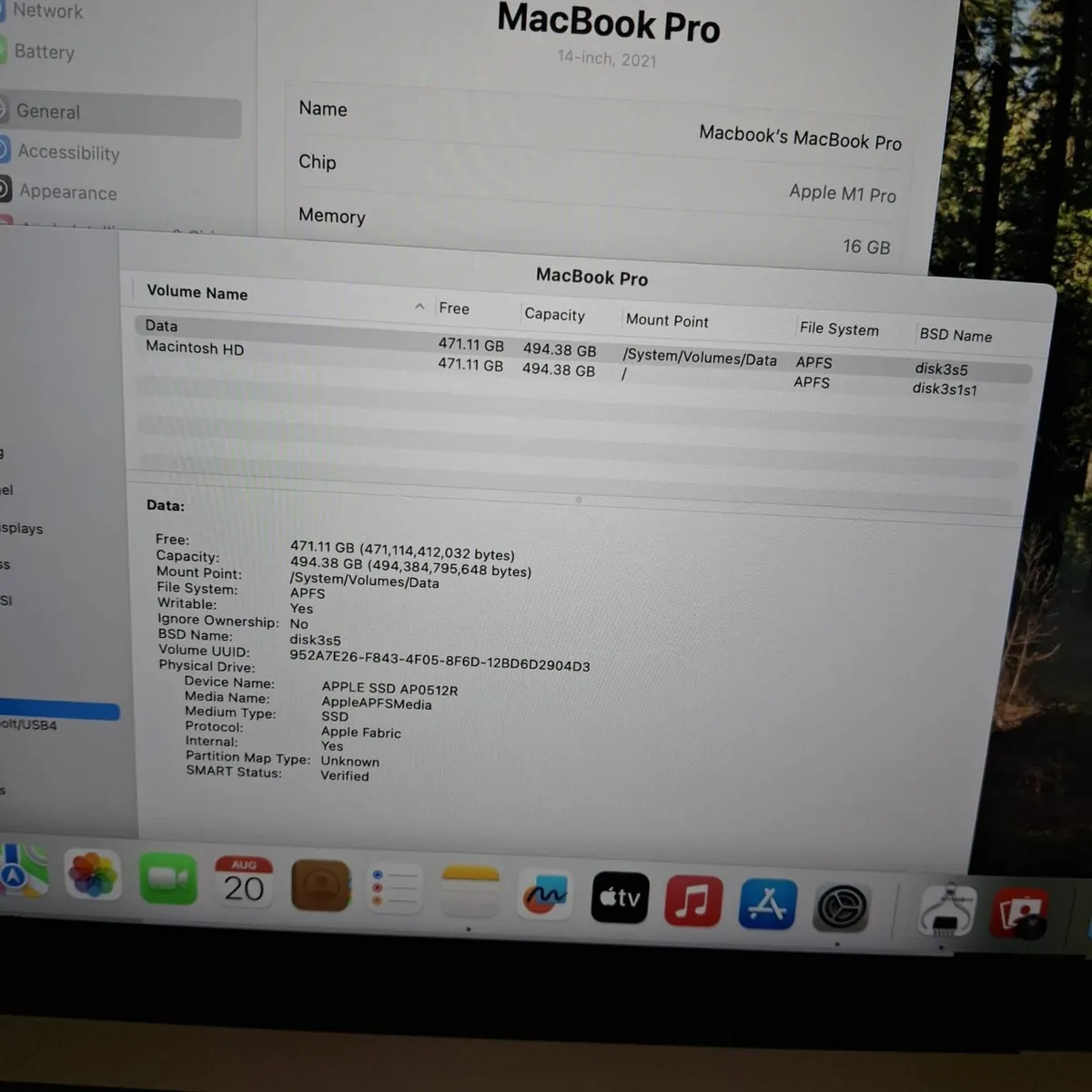 Apple MacBook Pro M1 14" 2021 | 16GB RAM | 500GB - Image 4