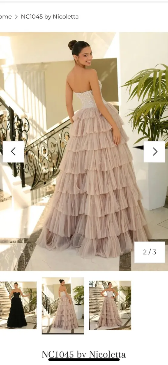 Nicoletta NC1045-Blush Dress Size 8 - Image 2