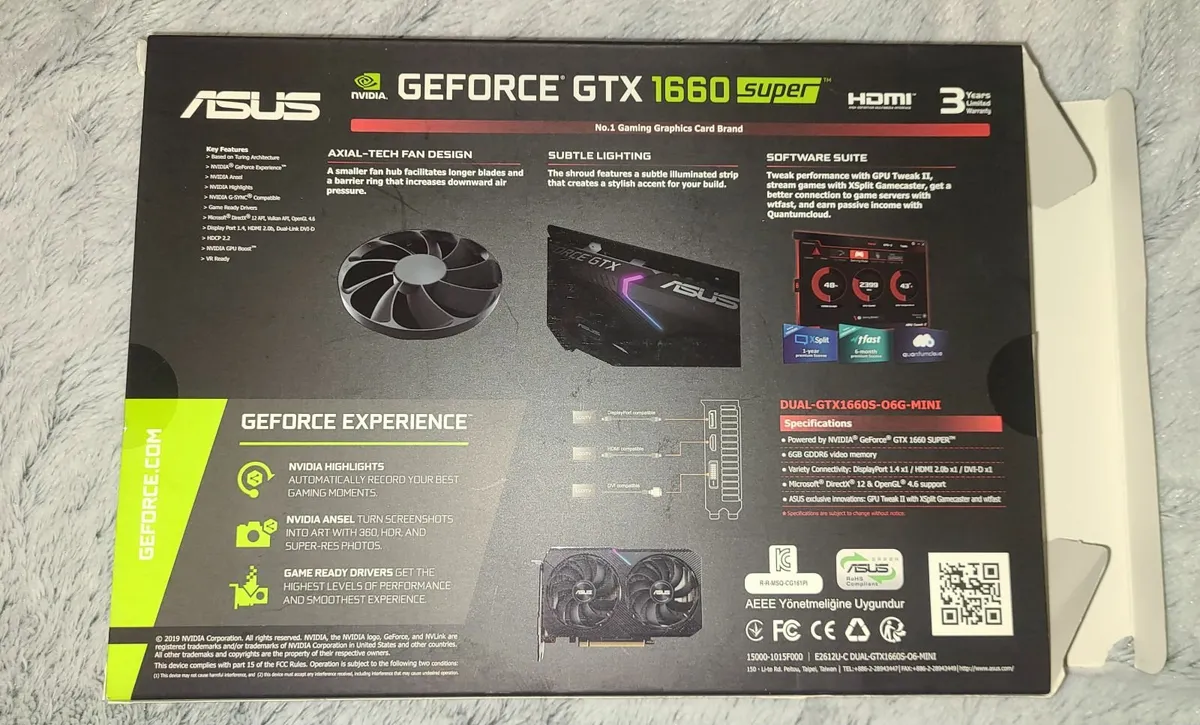Asus gtx 1660 super dual mini 6 GB graphics card - Image 2