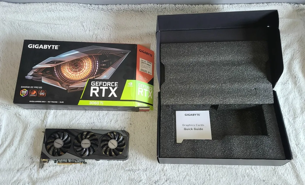 Nvidia Gigabyte Geforce RTX 3060 Ti 8 GB 3 fans - Image 1