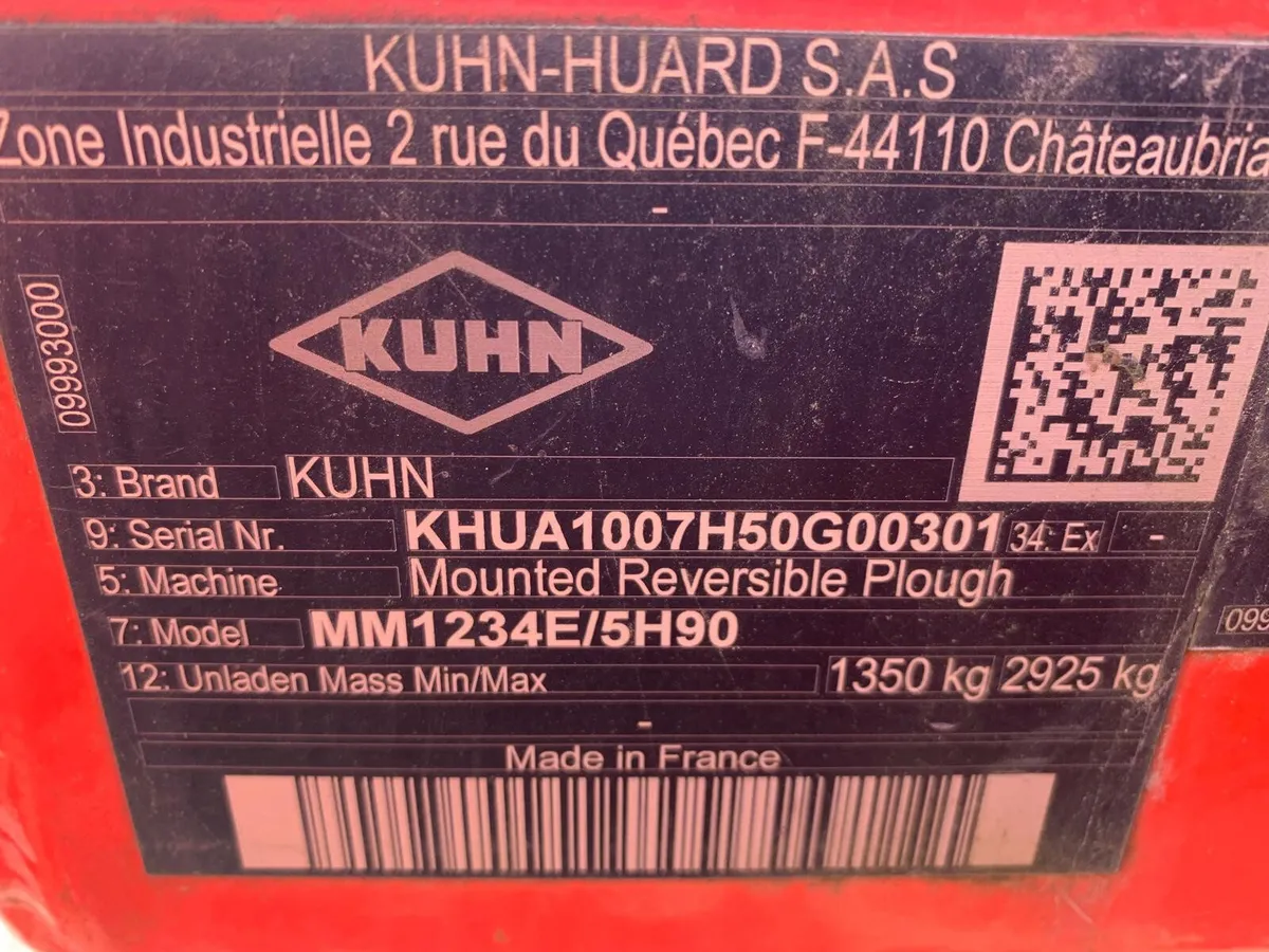 KUHN MULTI MASTER 5F (4+1) VARI WIDTH PLOUGH - Image 4