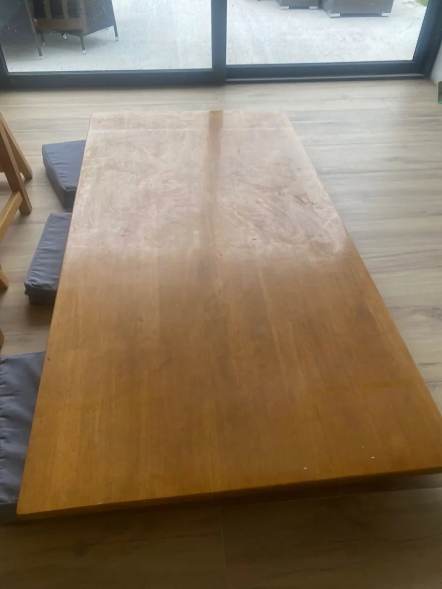 Oak Kitchen Table & 6 Chairs – €300 ONO (Carlow) - Image 2