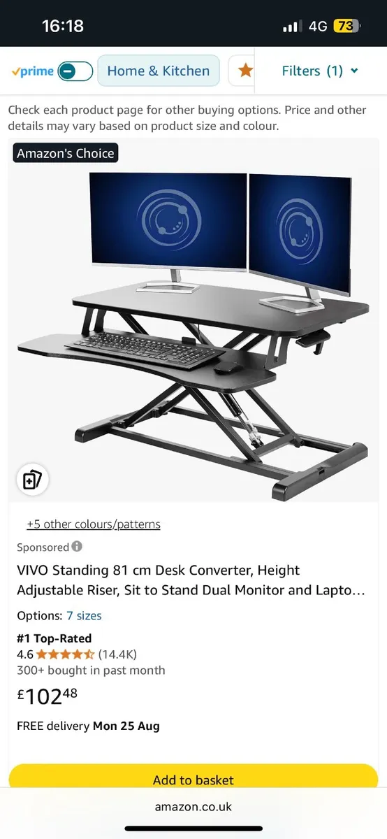 Standing desk converter - Image 1