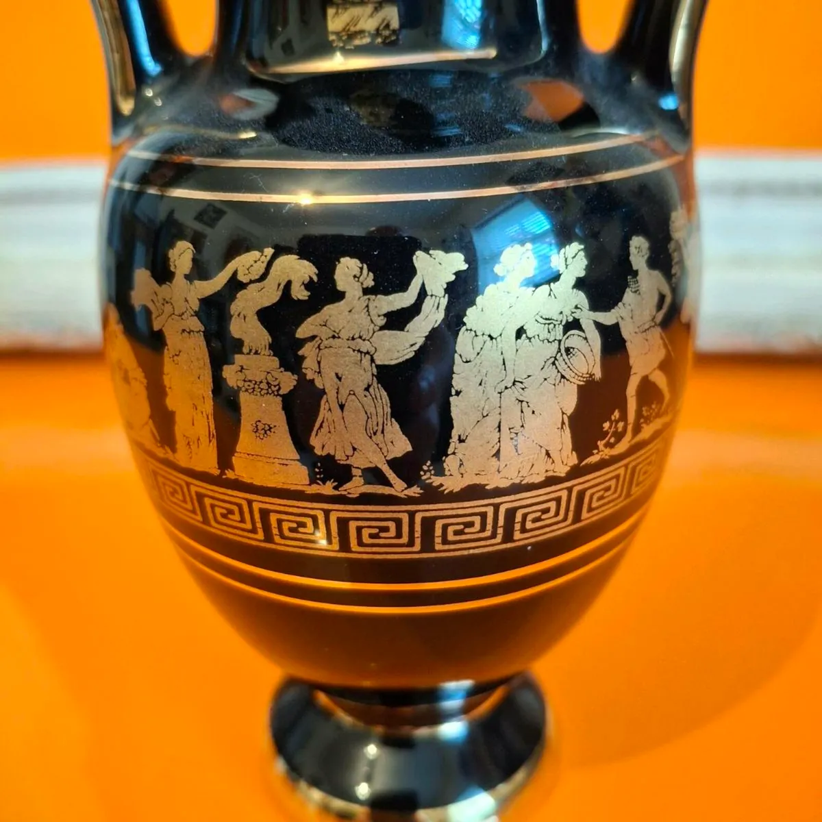 Handmade Greek 24k Gold Vase - Image 2