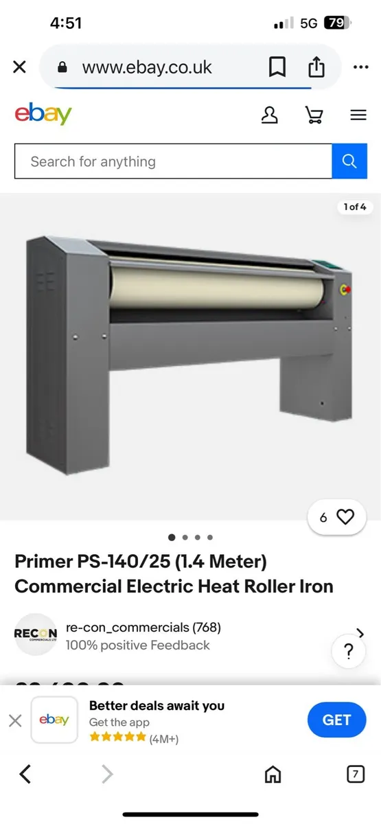 HOT PRESS ROLLER IRON 6 FEET LARGE IDEAL FOR Airb/ - Image 4