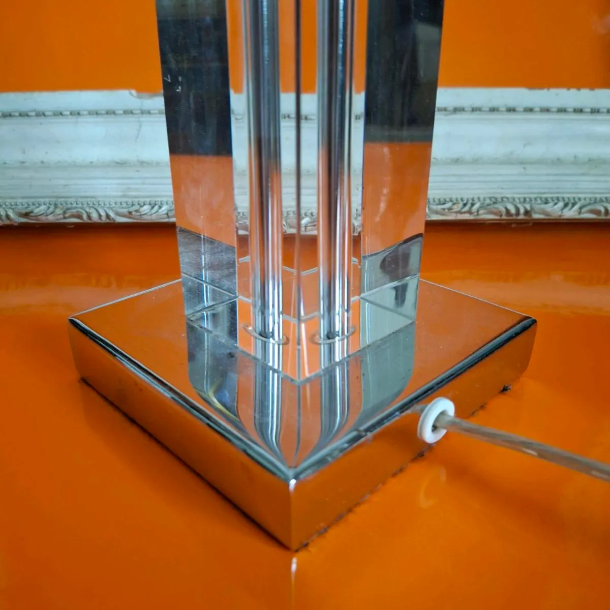 Glass & Chrome Table Lamp - Image 2