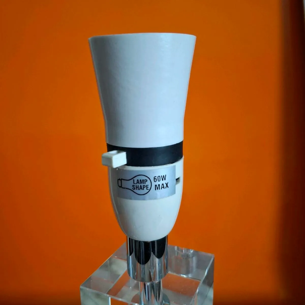 Glass & Chrome Table Lamp - Image 3