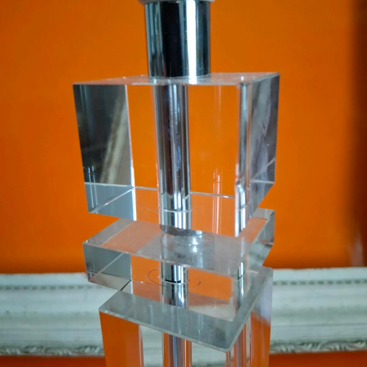 Glass & Chrome Table Lamp - Image 4
