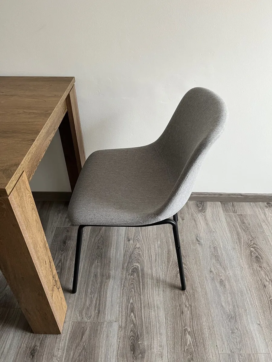 JYSK dining table and 2 chairs - Image 3