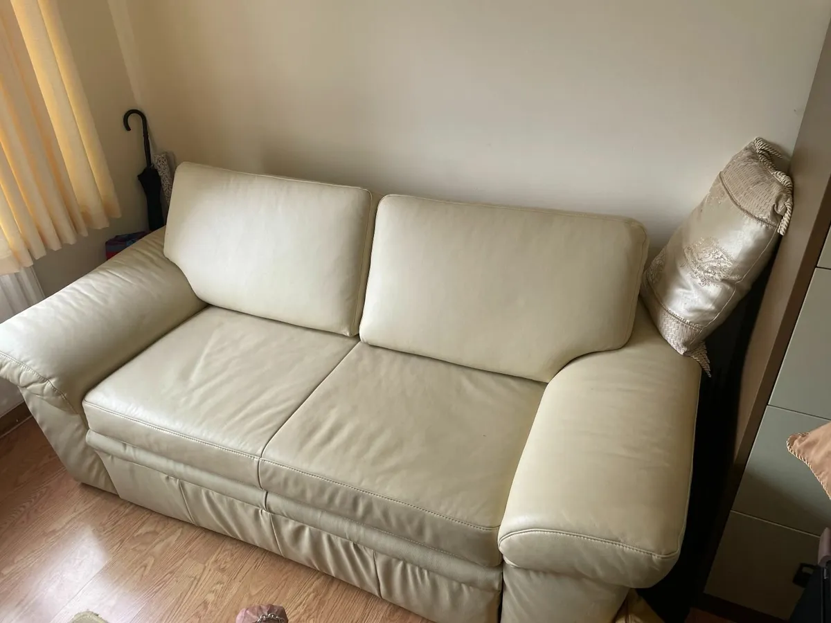 Leather sofa Bed - Image 1
