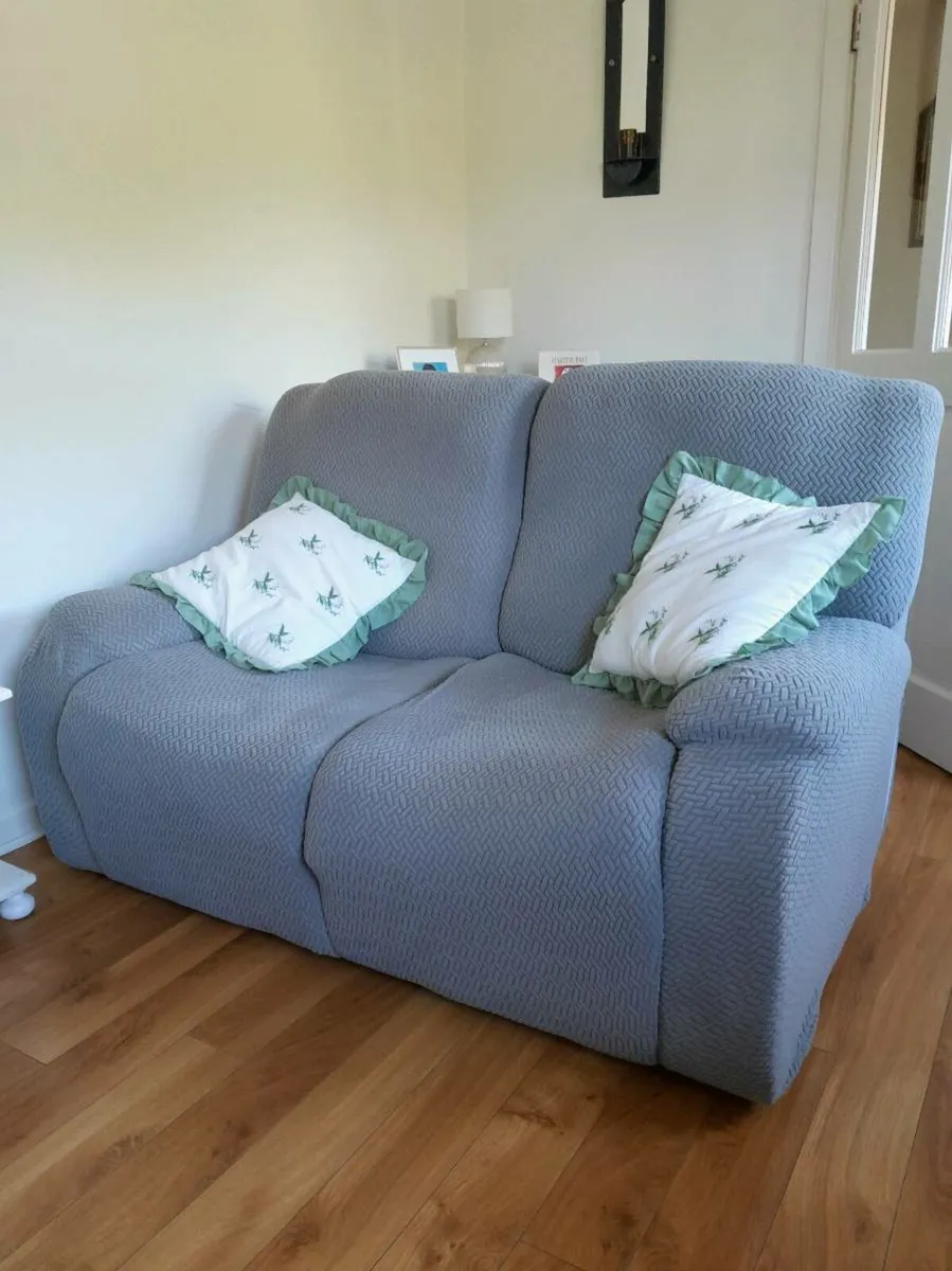Two, two seater reclining sofas - Image 3