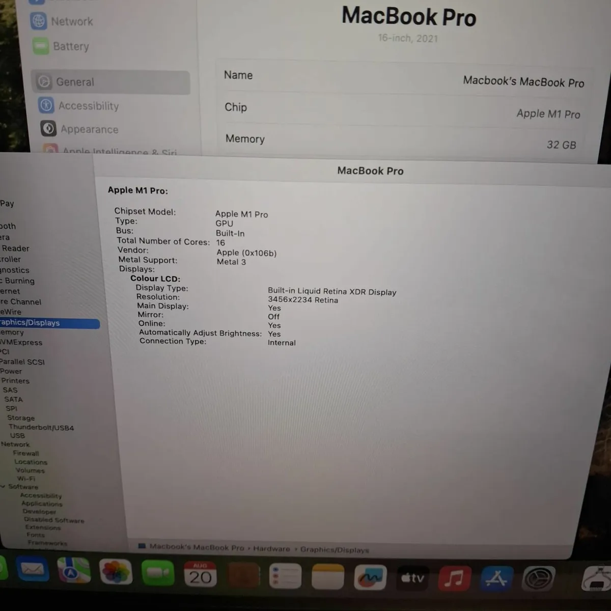 Apple MacBook Pro 16" M1 Pro 2021 32GB - Image 4