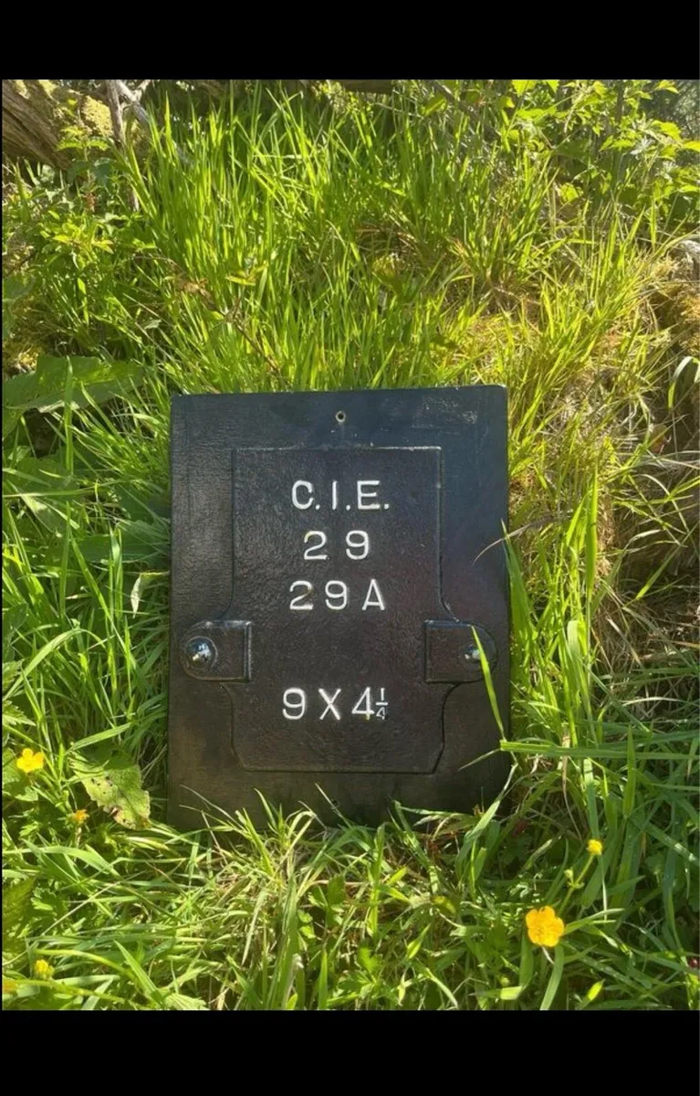 Vintage C.I.E Cast Iron Axle Plate - Image 1