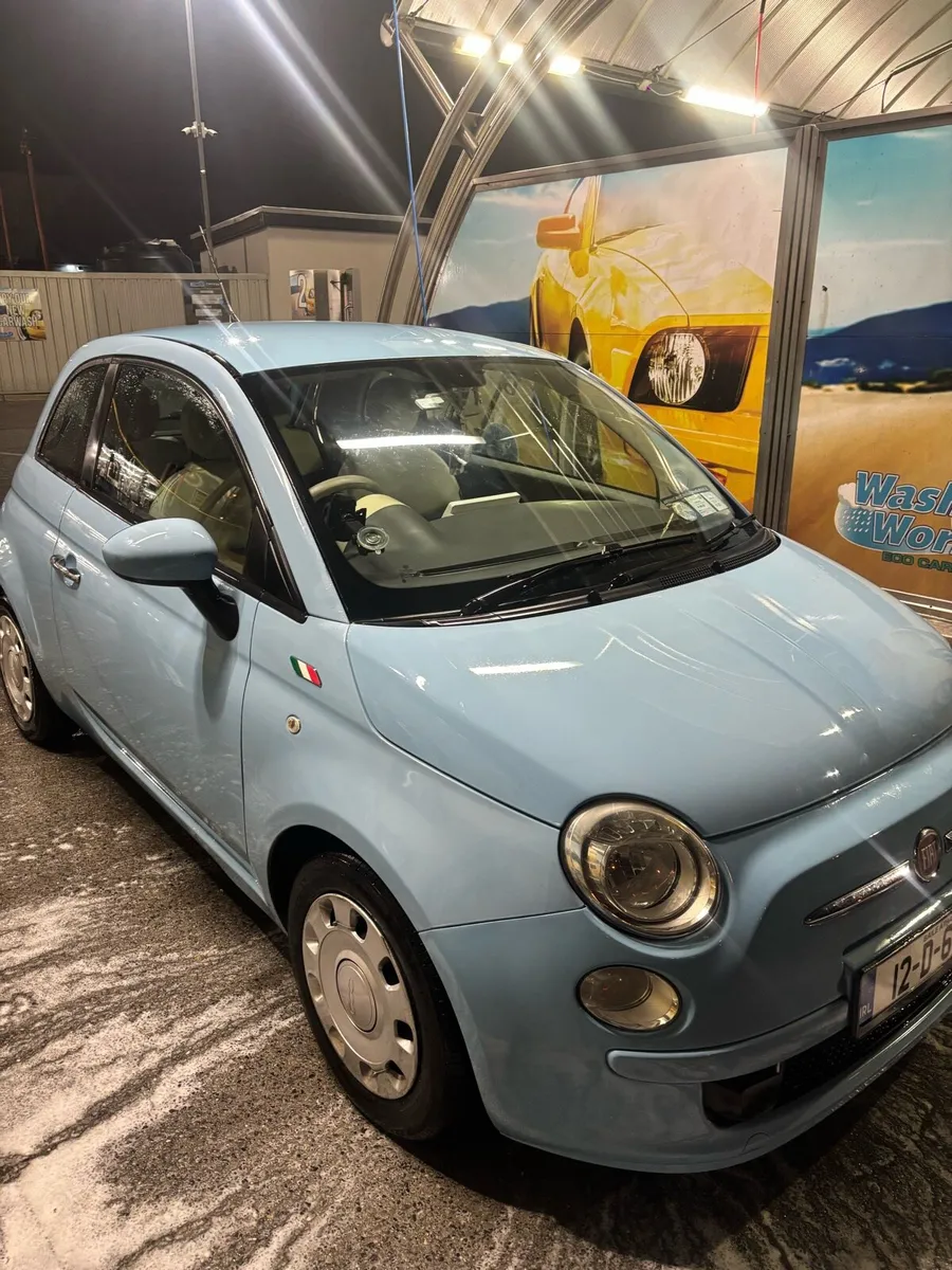 Fiat 500 blue automatic - Image 1